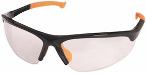 Skyddsglasögon, UV-skydd, EN166, Svart/orange