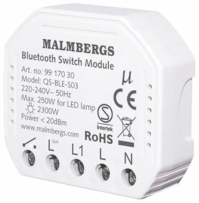 Bluetooth Smart Modul On/Off, 2300W / 250W LED