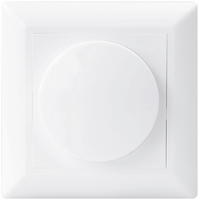 Dimmer, 5-100W LED, Vit, 1-pol/trapp
