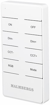 Smart Home RF fjärrkontroll, DIM/CCT/RGB/SCEN