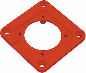Adapterplatta CEE/Schuko, Röd