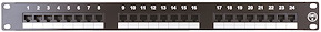 Patchpanel 19” Cat.6, Oskärmad, 24-portar