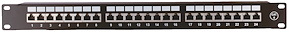 Patchpanel 19” Cat.6, Skärmad, 24-portar
