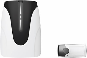 Trådlös elektronisk dörrklocka Aria, Vit/Svart