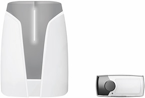 Trådlös elektronisk dörrklocka Capo, Vit/grå