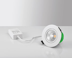 Downlight BE-2471, LED, 430 lm, 840 cd, 3000K, 230V, Outdoor