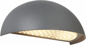 Väggarmatur Boda, LED, Mörkgrå, 3000K, IP54