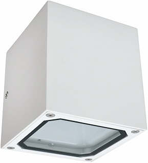 Väggarmatur Cube II, Vit, 7W, G9, IP54