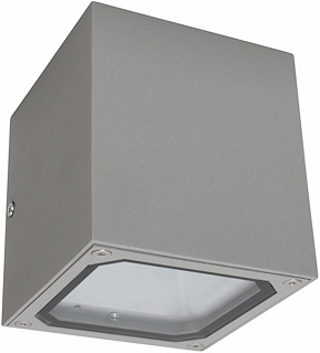 Väggarmatur Cube II, Silver, 2x7W, 2xG9, IP54