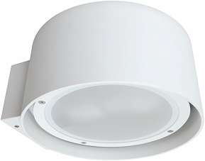Väggarmatur Loholm, Vit, 15W, E27, IP54