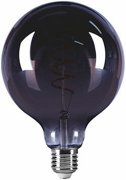 Filament LED-lampa, G95, Smoky, 0,6W, E27, 230V, Dim, MB