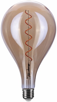Filament LED-lampa, A160, Amber, 4W, E27, 230V, Dim, MB