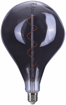 Filament LED-lampa, BT165, Smoky, 4W, E27, 230V, Dim, MB