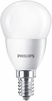 LED-lampa, Klot, Matt, 4W, E14, 230V, Ph