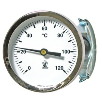 Anliggningstermometer RX-117-46 För isolering 28-30mm, 0/+120°C