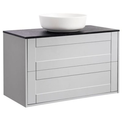 Gab 90Grå Bs Sv+Ts Rundvit