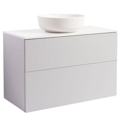 Isella 90Grå Bs Vit+Ts Rundvit