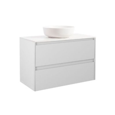 Luxor 90Grå Bs Vit+Ts Rundvit