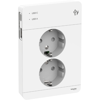 Vägguttag med USB Exxact