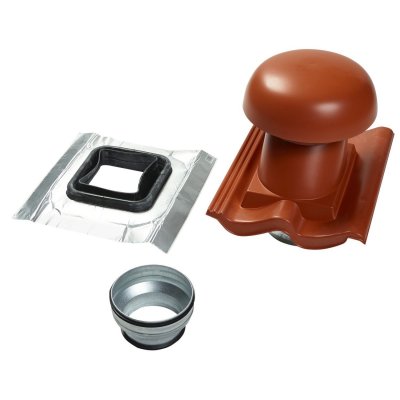 Frånluftshuv Plast JPA Ø125mm Prot 2.0 Röd