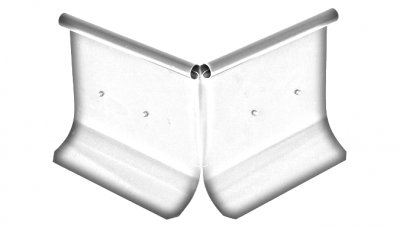 Överspolningsskydd 100 Mörk Silver Hörn