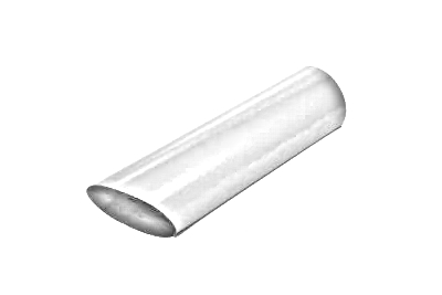Påskjutsrör 100 Mörk Silver