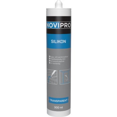 Bygg- och sanitetssilikon 300ml Novipro